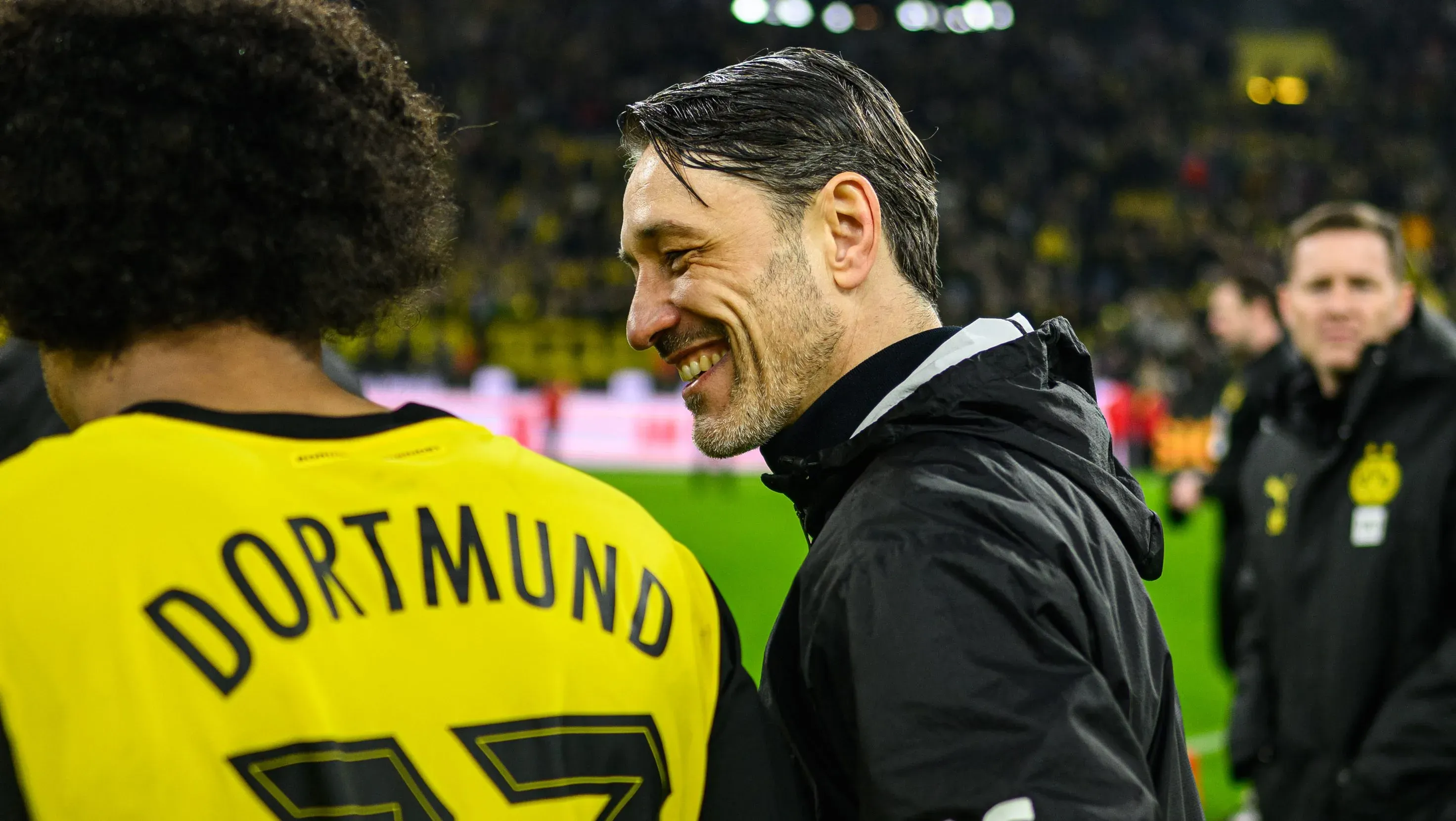 Ramy Bensebaini im Trikot von Borussia Dortmund