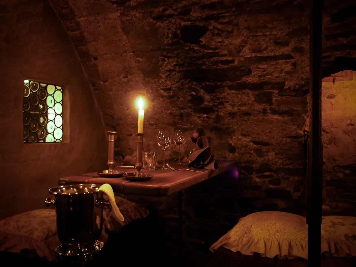 Rustikal-romantisches Ambiente im Restaurant der Alten Mühle