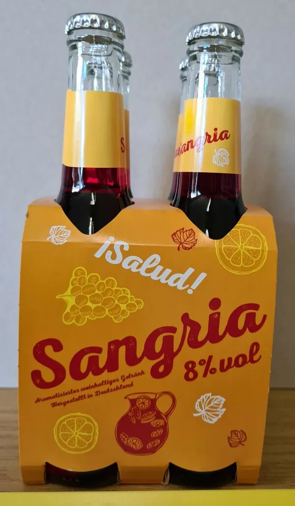Sangria in kleinen Flaschen