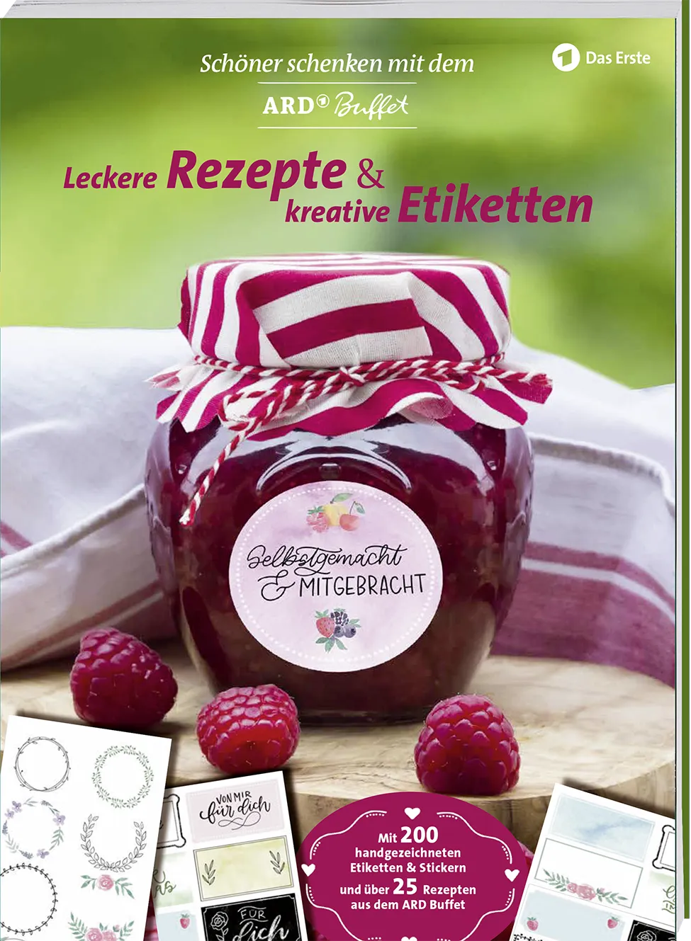 Titelbild des Buches "Schöner Schenken mit dem ARD Buffet" mit Beispielen für selbstgemachte Geschenke