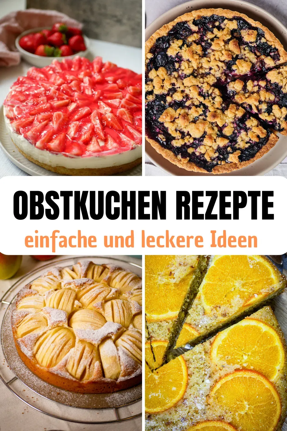 Verschiedene Obstkuchen