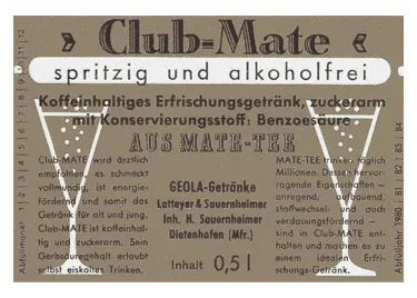 Weltweite Verfügbarkeit von Club-Mate