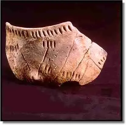 Zweite Ansicht der Bandkeramik-Keramik aus Vaihingen/Enz