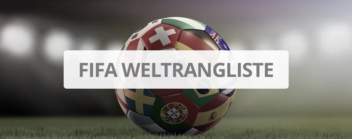 Aktuelle FIFA Fußball Weltrangliste Grafik
