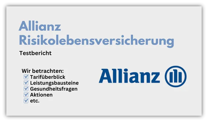 Allianz Risikolebensversicherung - Absicherung für die Familie