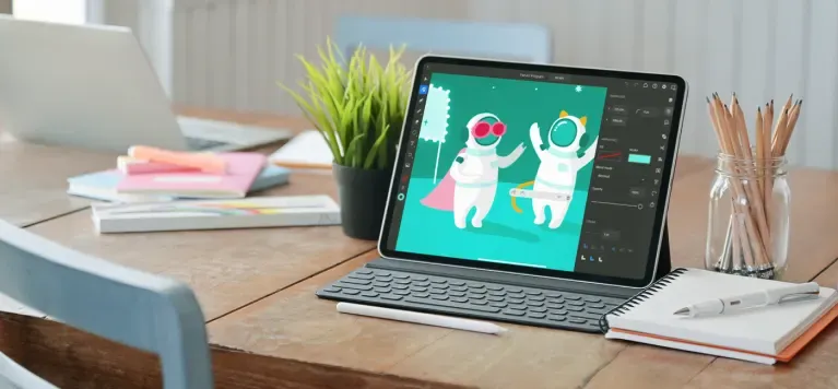 Arbeitsbereich von Adobe Illustrator