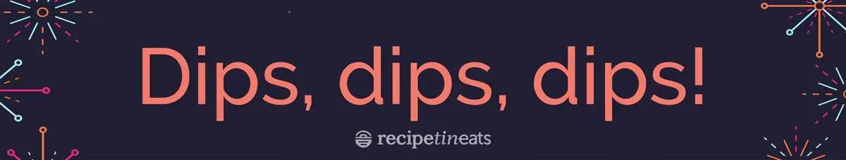 Auswahl an Dips für Partyessen