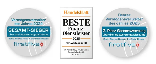 Auszeichnung für Finanzdienstleister: M.M.Warburg & CO erhält Handelsblatt-Siegel