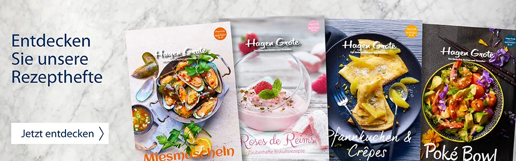 Banner mit Rezeptheften