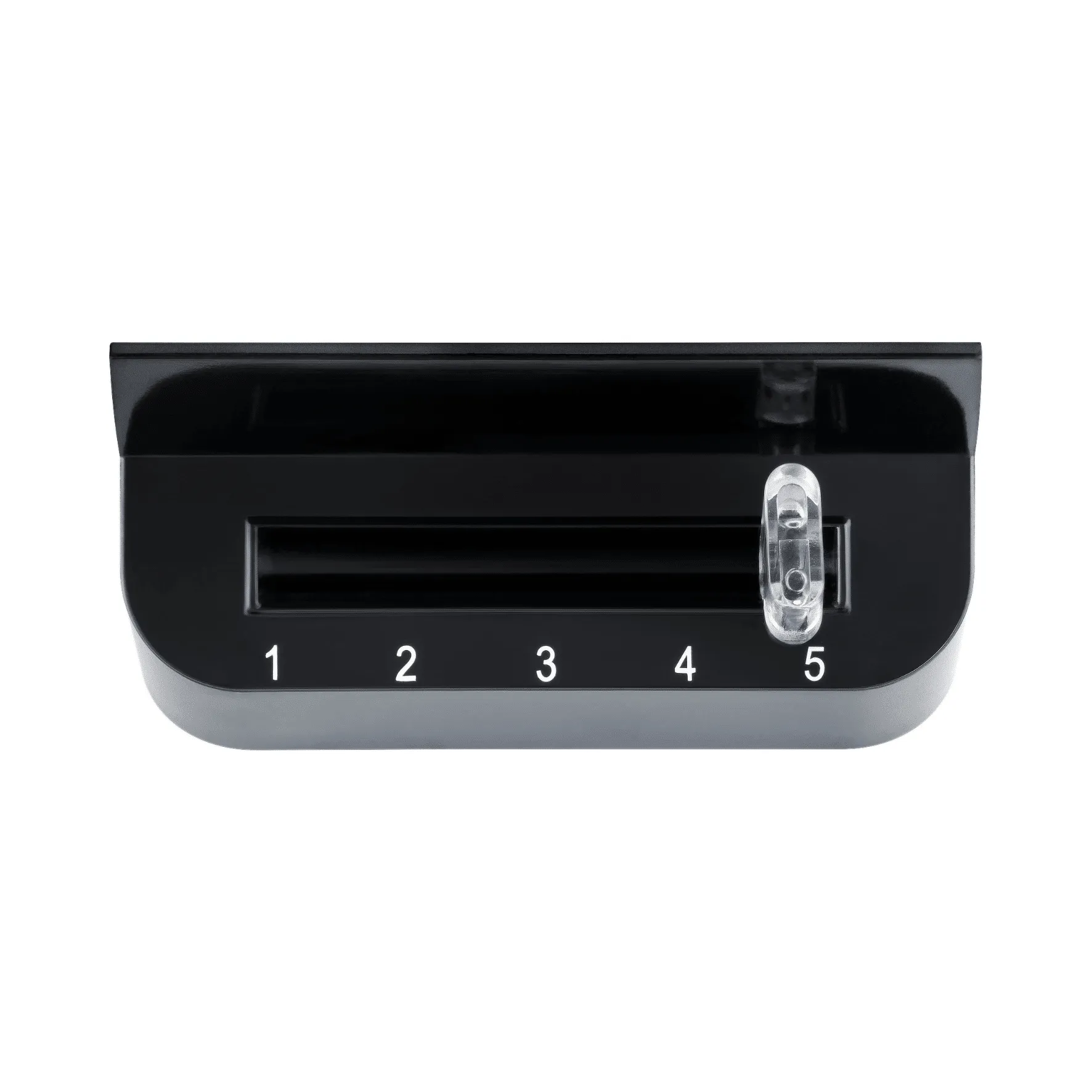 Bedienfeld des Steba Waffeleisens WE 1 mit Temperaturregler und Kontrollleuchte