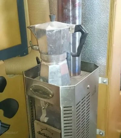 Bialetti auf Holzofen