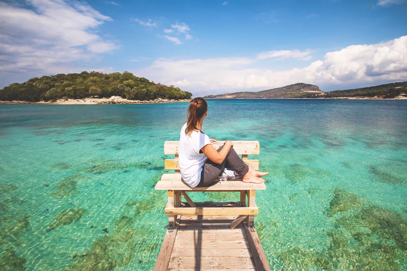 Blick über die beeindruckende Landschaft Albaniens