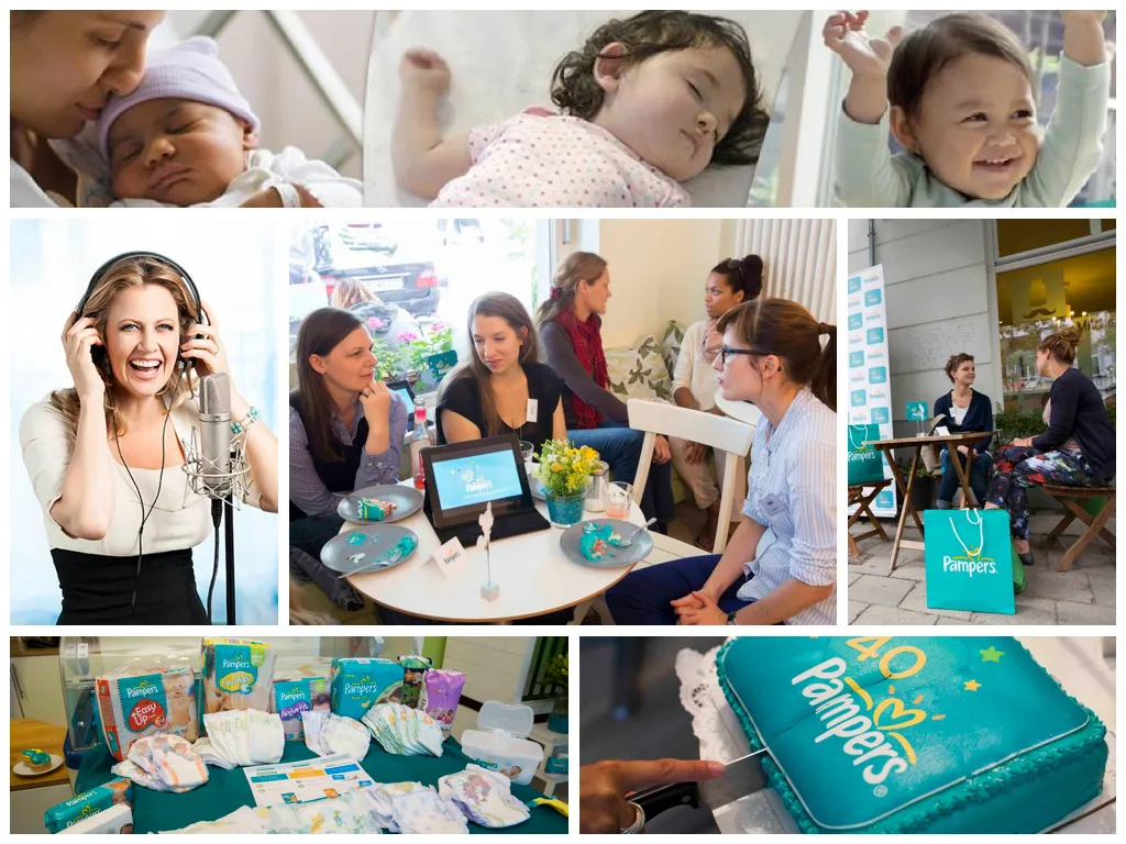 Bloggerinnen beim Pampers Blogger Café in Berlin