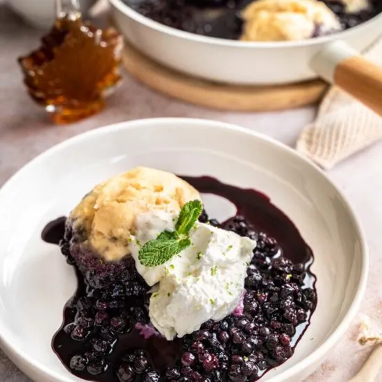 Blueberry Grunt Blaubeerauflauf