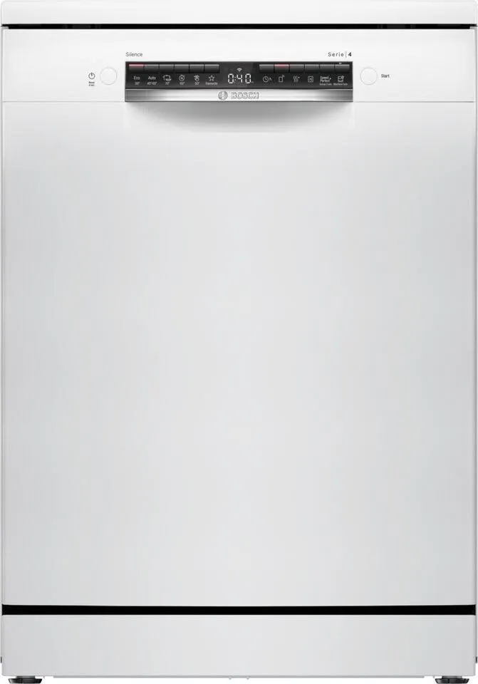 Bosch SMS4HTW00E Freistehender Geschirrspüler 60 cm, Serie 4, mit Besteckkorb