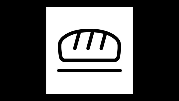 Bread baking symbol graphic