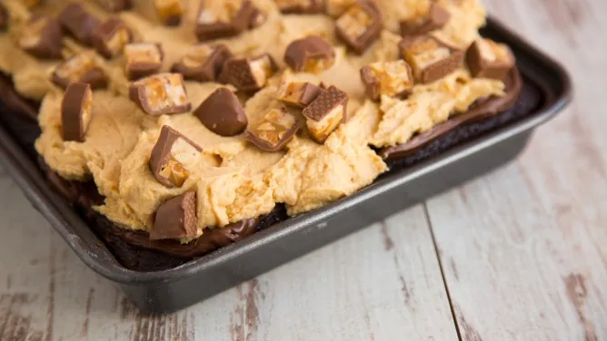 Brownie mit Erdnussbutter-Frosting