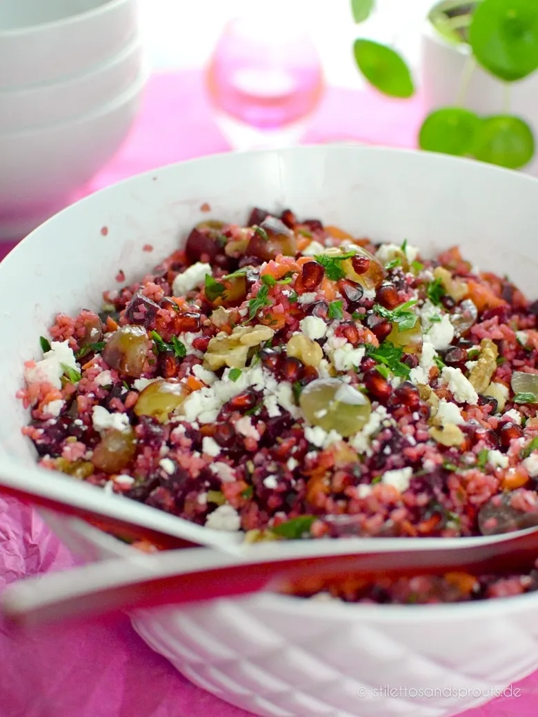 Bulgursalat mit Feta und Rote Bete