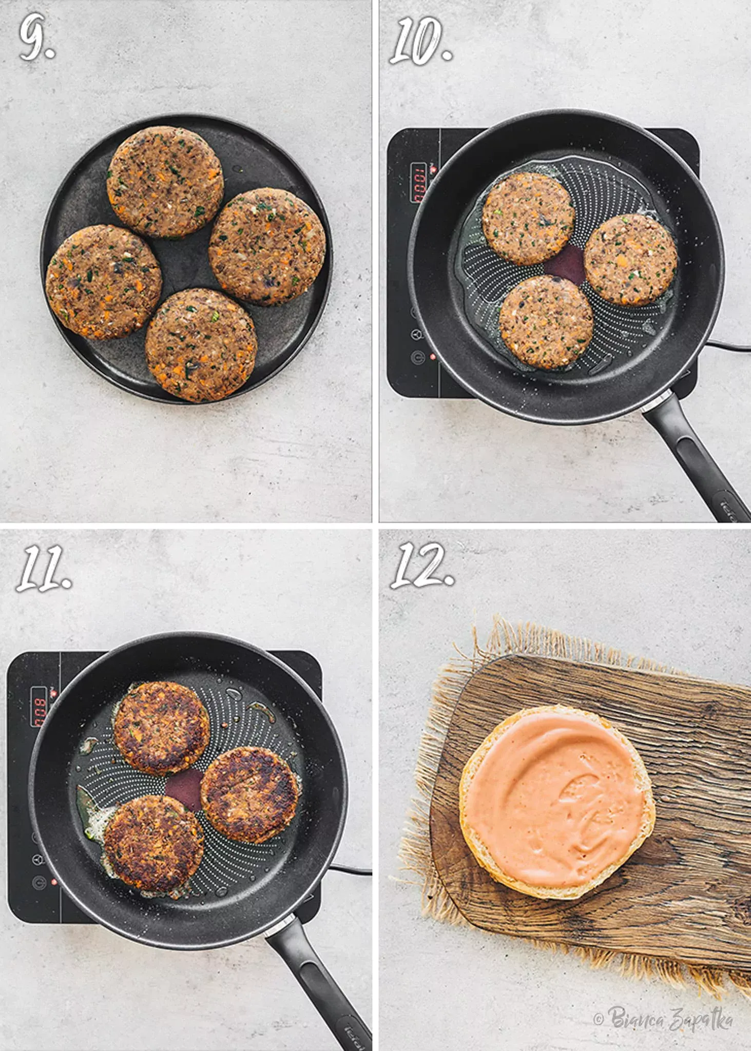 Burger-Patties mit Linsen selber machen
