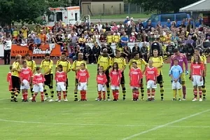 BVB-Spieler im Trainingsspiel zur Vorbereitung
