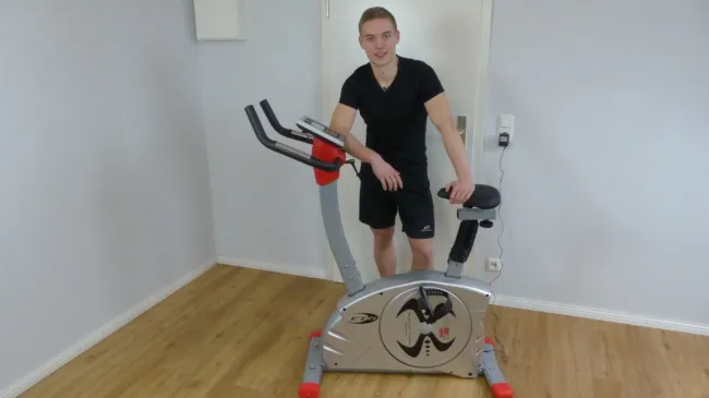 Christopeit Ergometer in Holzoptik