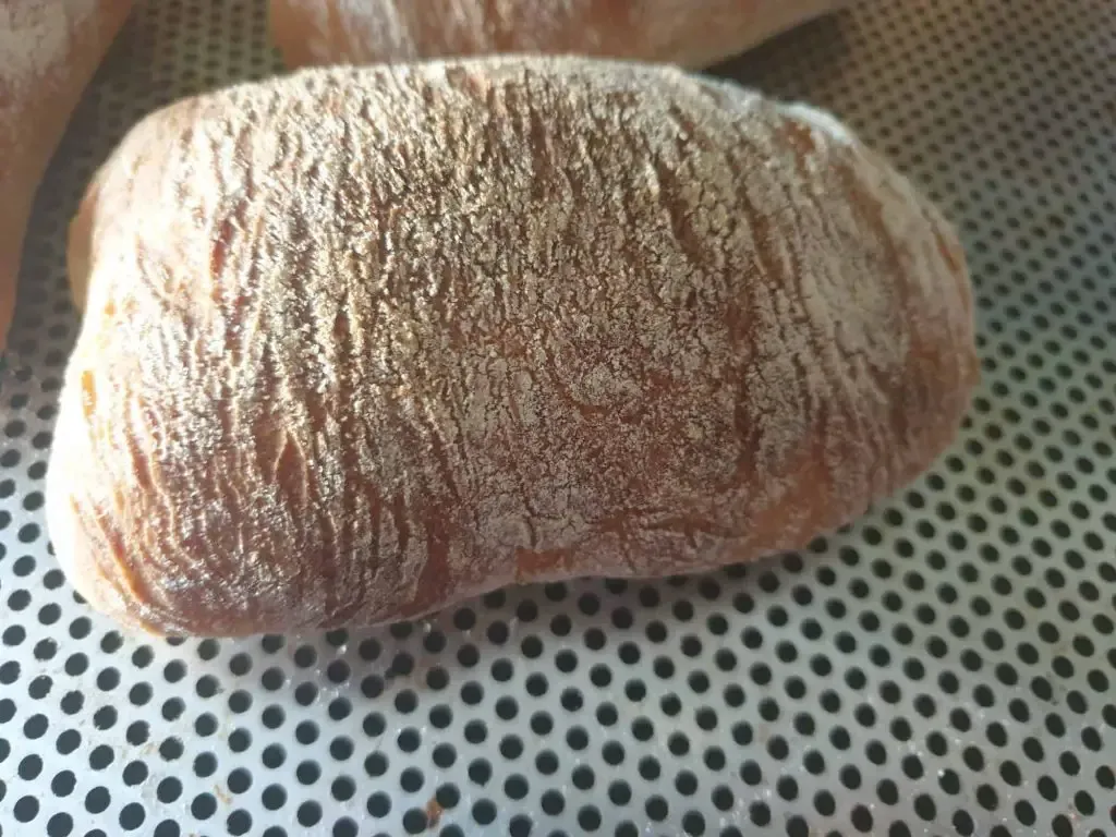 Ciabatta Brötchen des zweiten Versuchs
