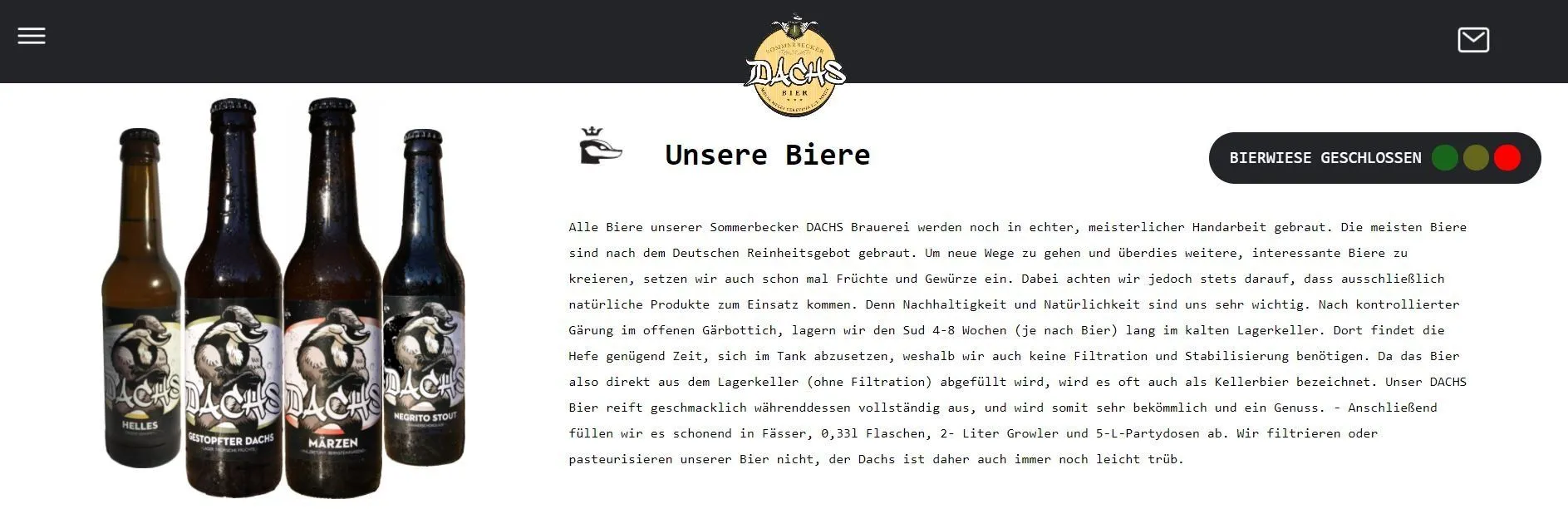 DACHS Bier: Eine kleine norddeutsche Brauerei aus Sommerbeck