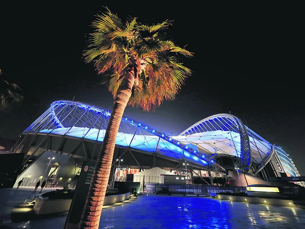 Das Khalifa International Stadium in Doha.