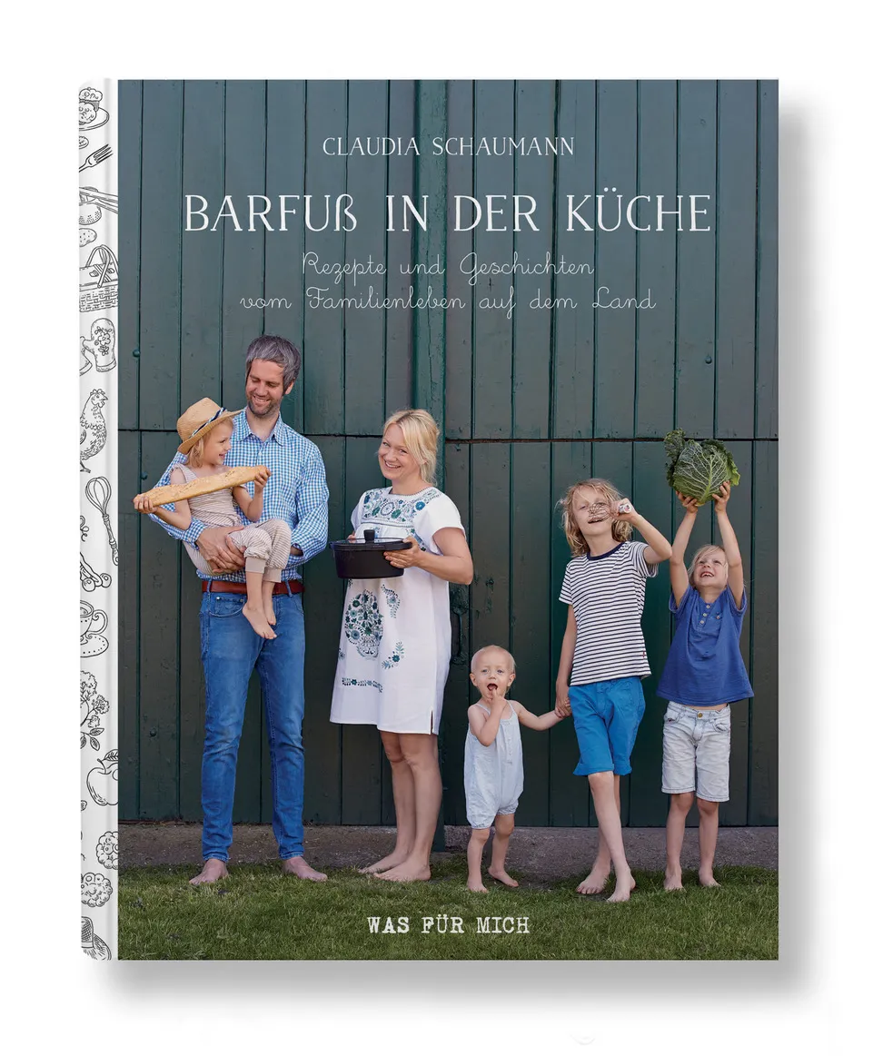 Das Kochbuch "Barfuß in der Küche" mit ansprechendem Coverdesign.