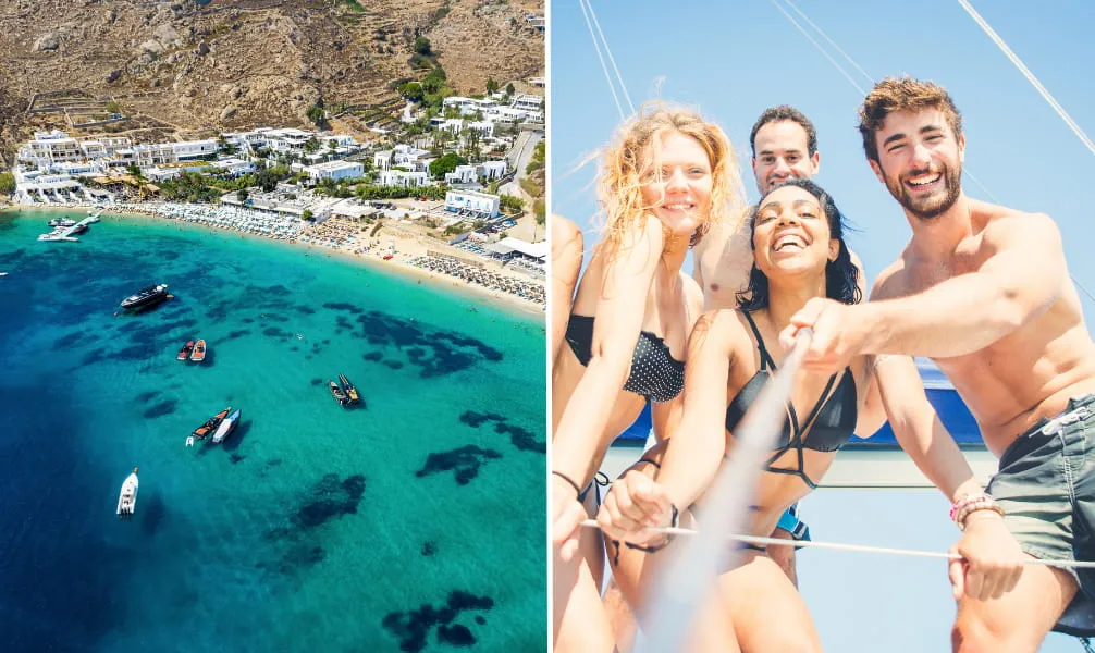 Das Nachtleben der griechischen Insel Mykonos