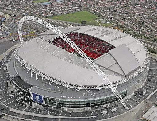 Das neue Wembley-Stadion in London, die Heimat des Fußballs