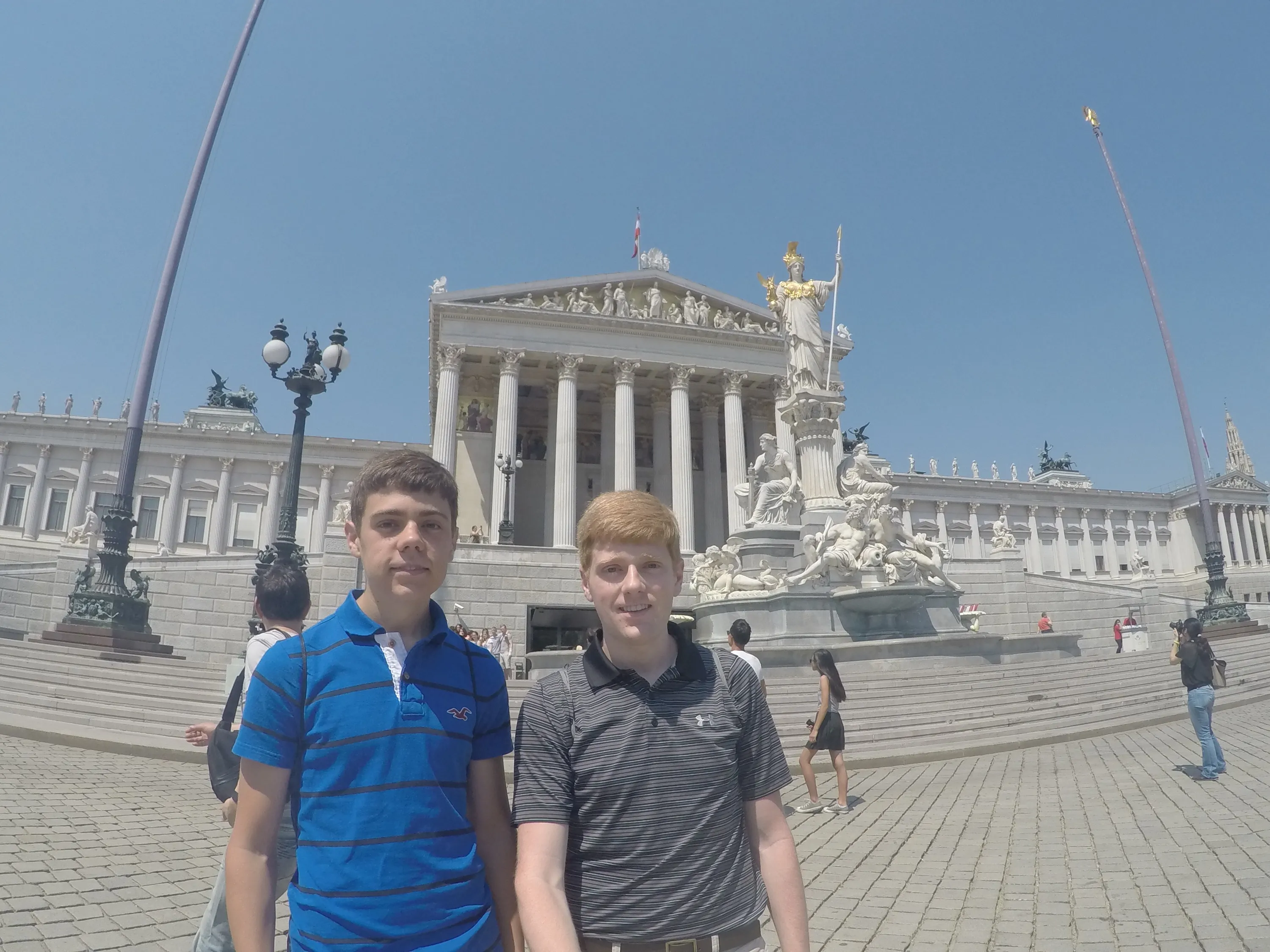 Das Parlamentsgebäude in Wien