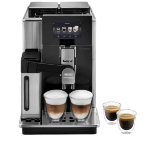 DeLonghi Maestosa Kaffeevollautomat mit zwei Bohnenbehältern und Mahlwerken