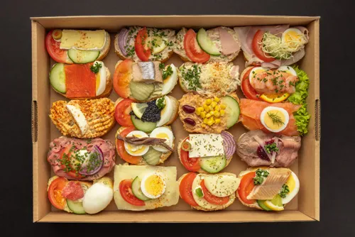 DeLuxe Box mit 5 deLuxe und 15 gemischten Duran Sandwiches