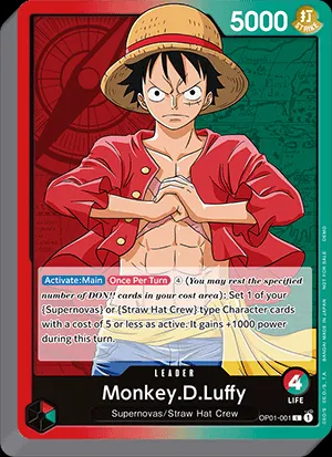 Demo Deck mit Ruffy als Anführer