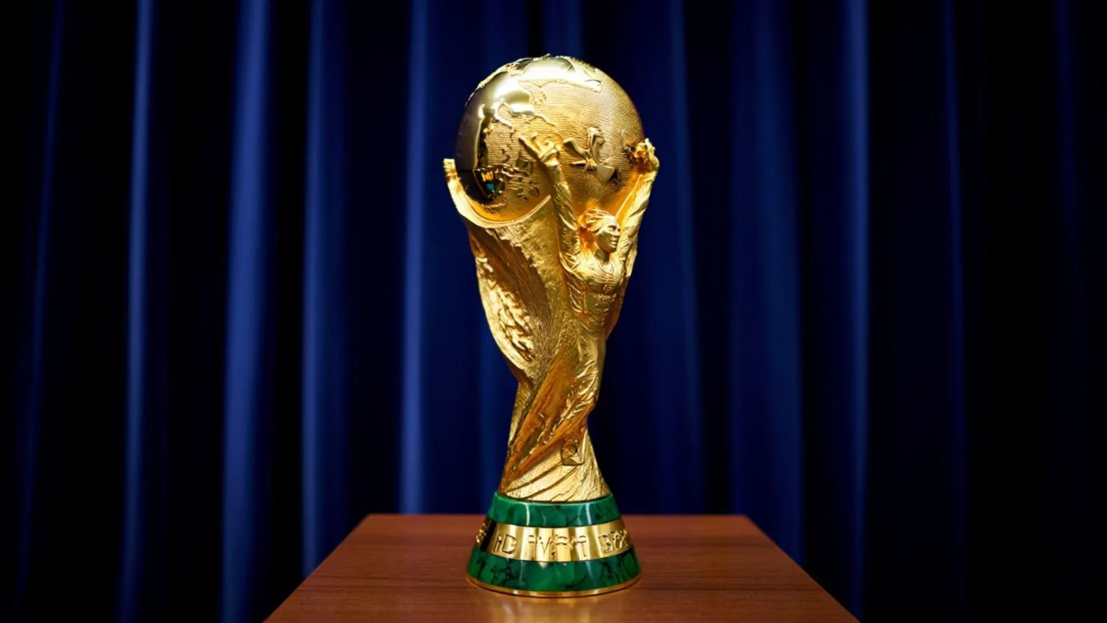 Der begehrte WM-Pokal