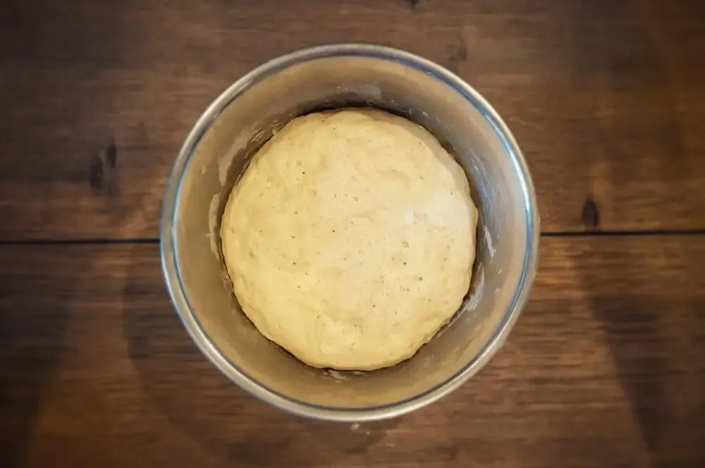 Der Vorteig nach dem Gehen