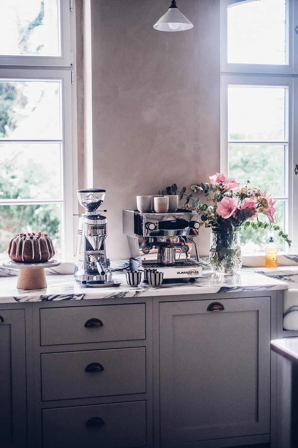 Detailansicht des Milchschaums aus der Linea Mini