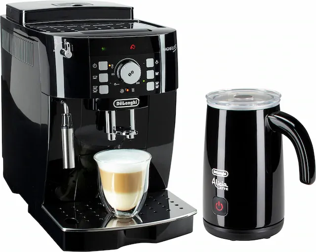 Detailansicht eines Delonghi Kaffeevollautomaten