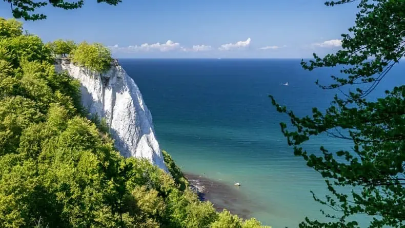 Die berühmten Kreidefelsen auf Rügen, Nationalpark Jasmund