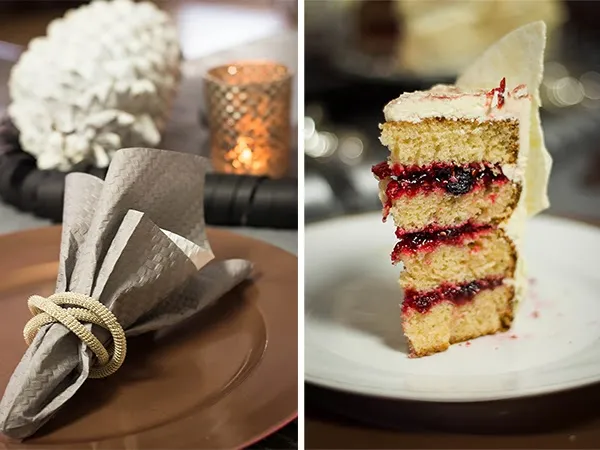 Die köstliche Cranberry-Füllung wird zubereitet