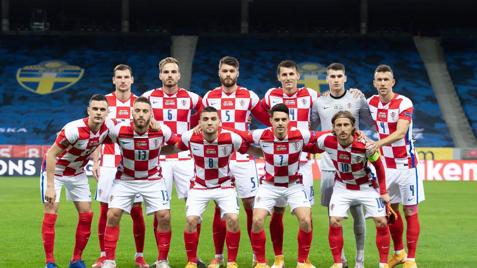 Die kroatische Nationalmannschaft bei einem Länderspiel im November 2014