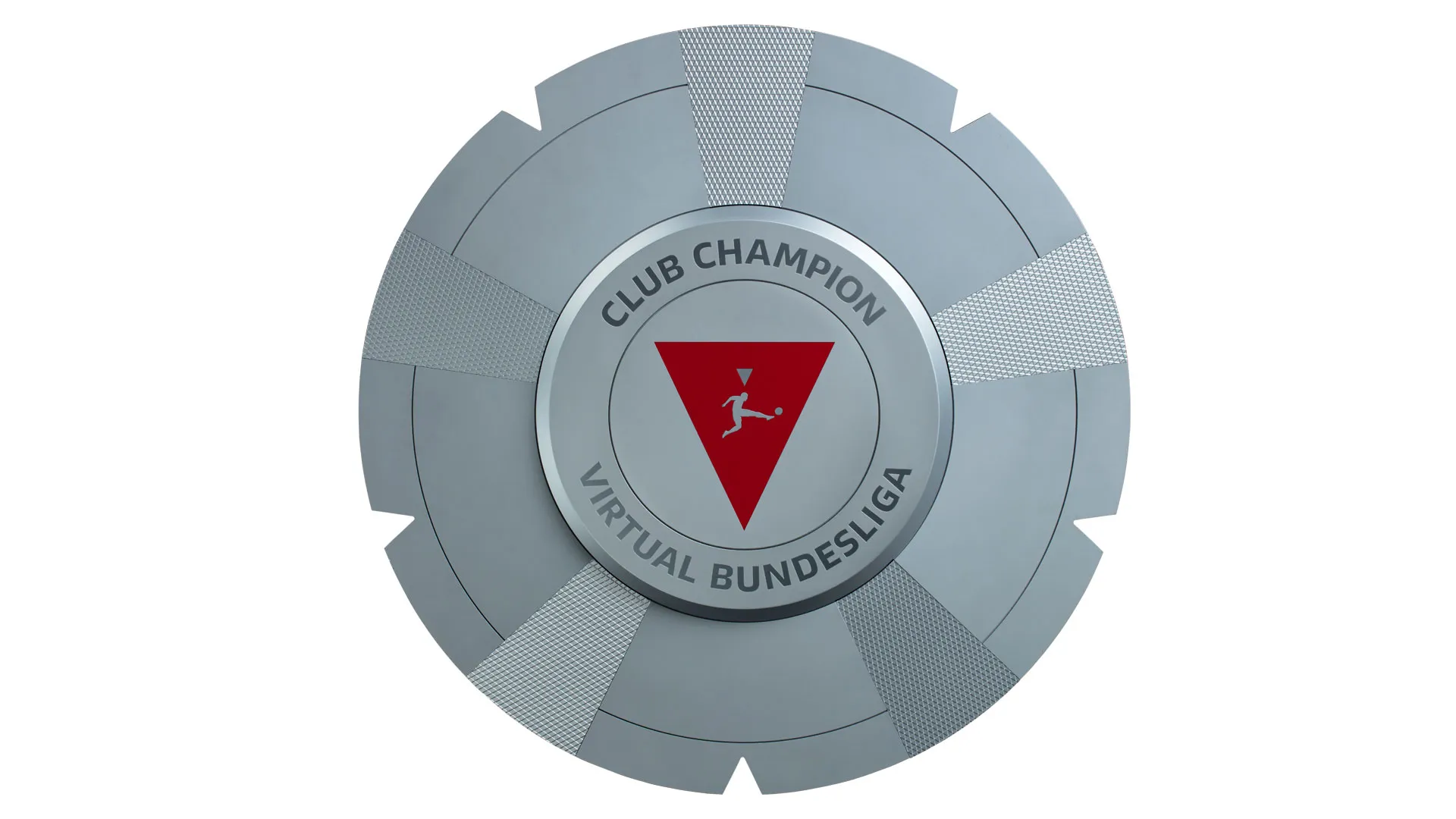 Die Trophäe der VBL Club Championship, im Stil der Bundesliga-Meisterschale