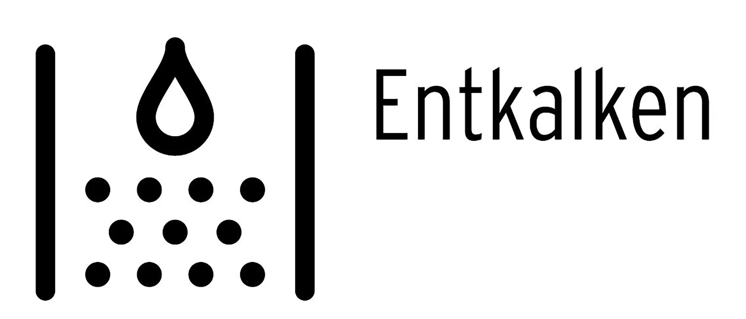 Display eines Kaffeevollautomaten mit der Meldung "Bitte entkalken"