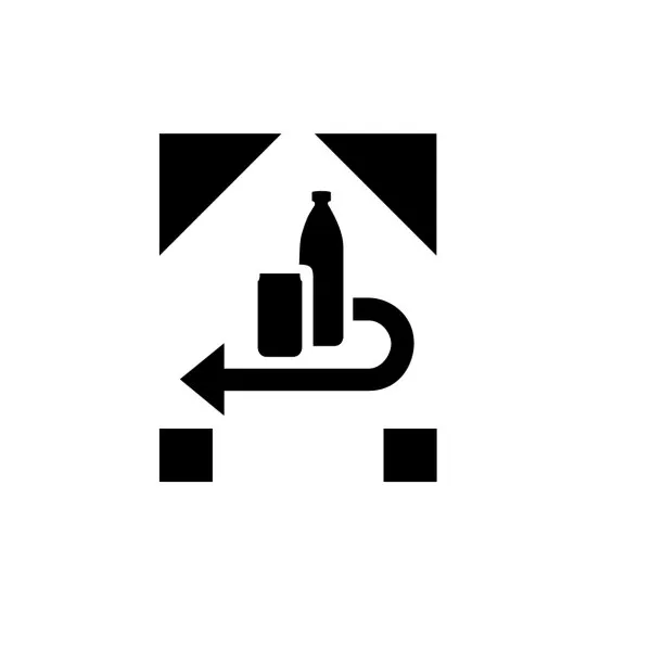 DPG Pfand Logo auf einer Flasche