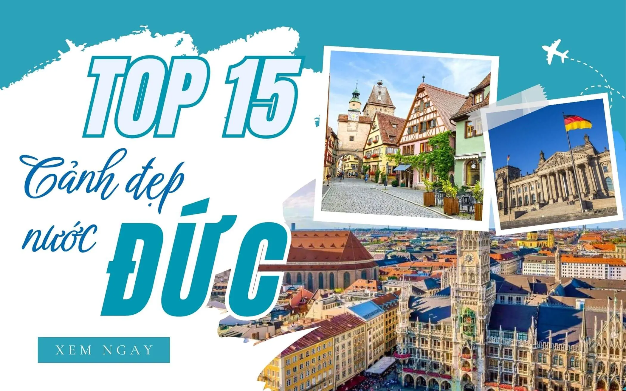 Ein idyllisches deutsches Schloss in den Bergen