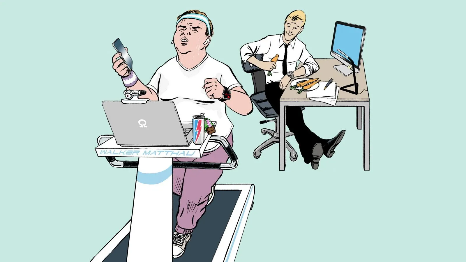 Ein Mann macht Kniebeugen mit Hanteln im Fitnessstudio