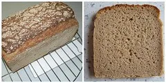 Ein schnelles Roggenmischbrot mit Sauerteig, frisch aus dem Ofen