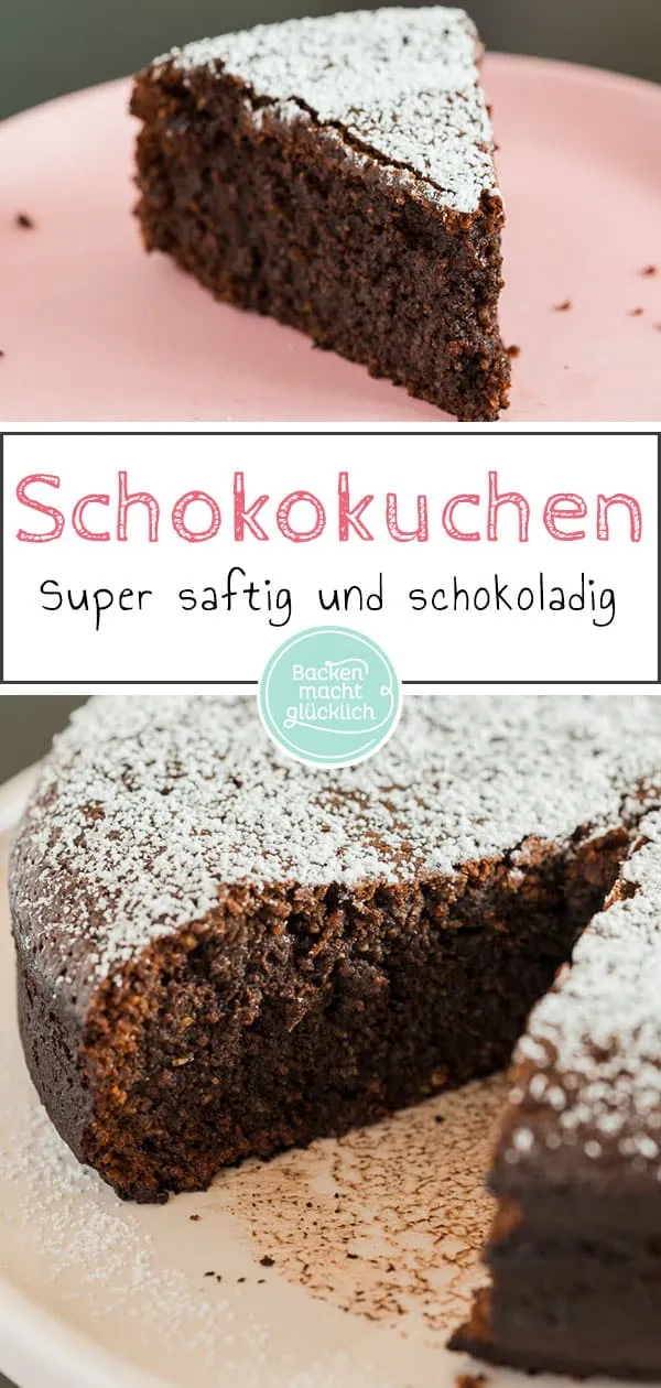 Ein unwiderstehlicher, saftiger Schokokuchen ohne Mehl, der als Dessert durchgeht.
