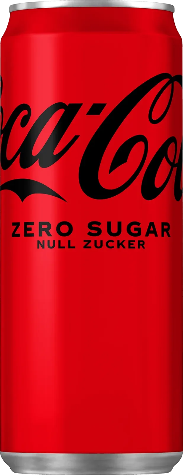 Eine Dose Coca-Cola Zero mit ihrem markanten Design